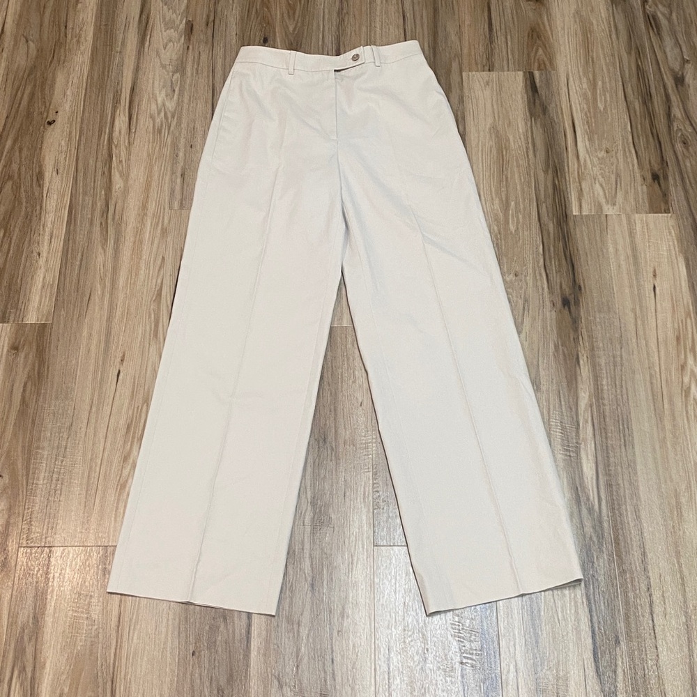 INCOTEX MADE IN ITALY SLACKS TROUSERS STRAIGHT LEG LIGHT TAN SZ 44  (US 8)